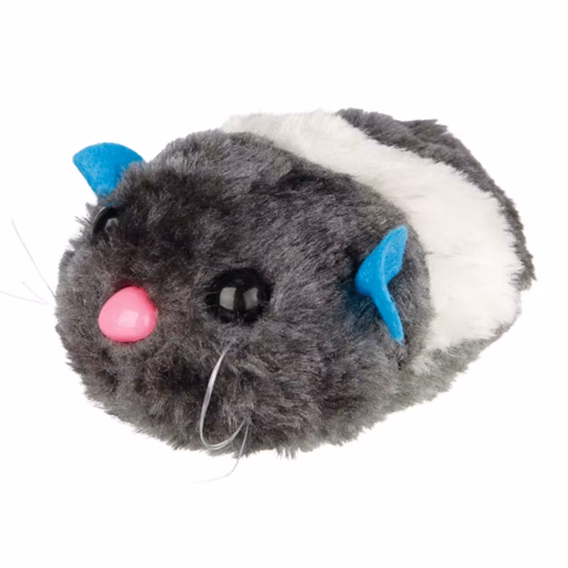 Plyschdjur Hamster, vibrerande med kattmynta, 8 cm
