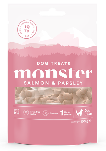 Monster Dog Treats All Breed Salmon & Parsley - lax & persilja 100 gr