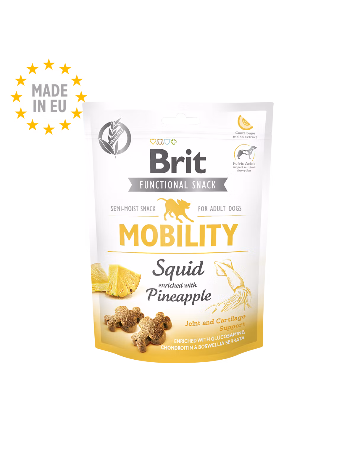 Brit Functional Snack Mobility Squid (bläckfisk, ananas) 150 gr