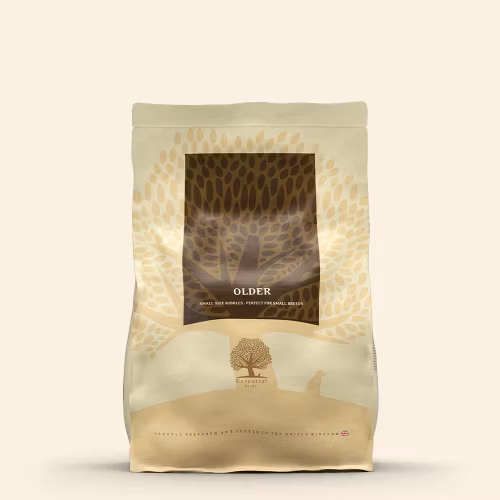 ESSENTIAL OLDER Small size. Spannmålsfritt, glutenfritt och utan GMO. 2,5kg