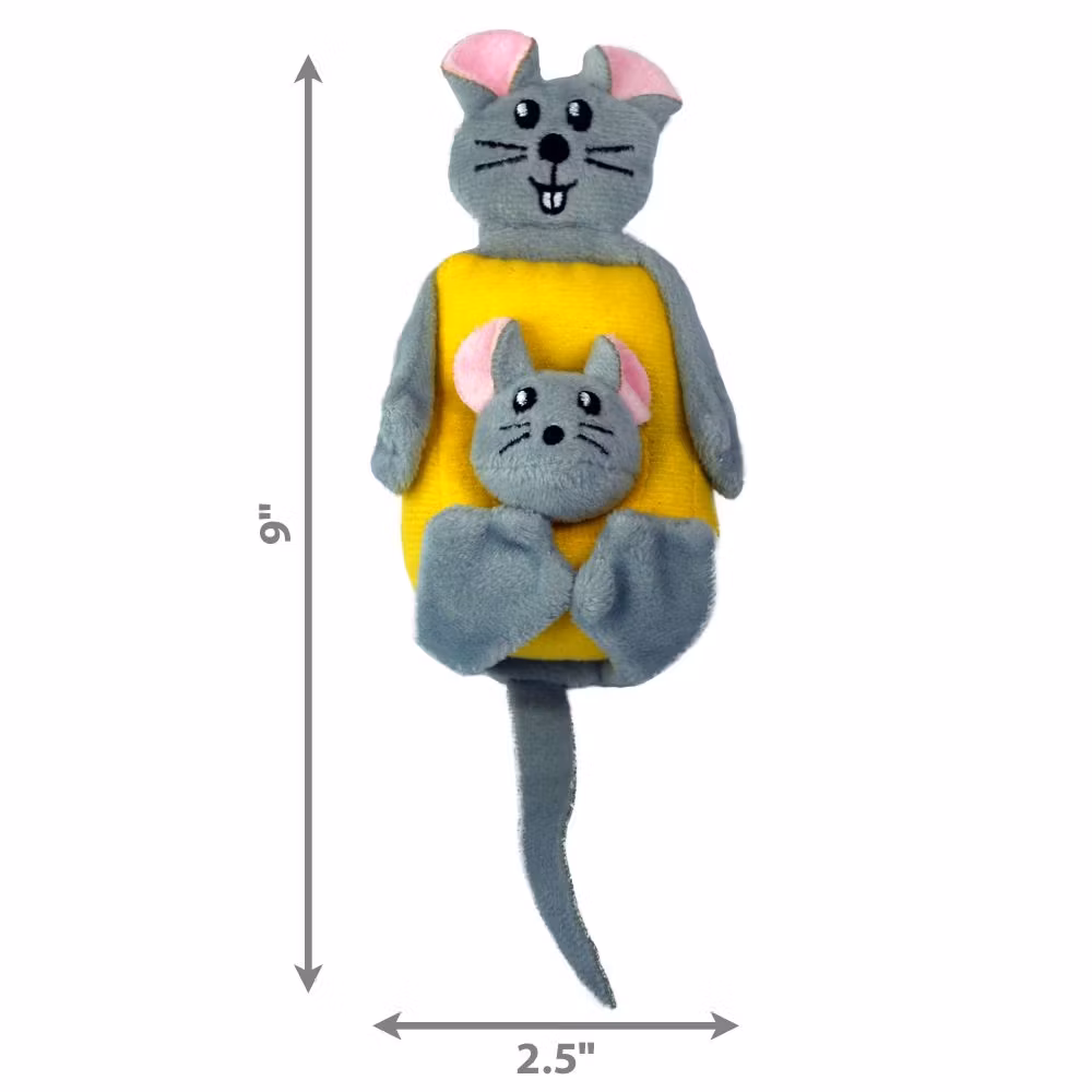 KONG KATT Pull-A-Partz Cheezy - prassel o kattmynta 23cm