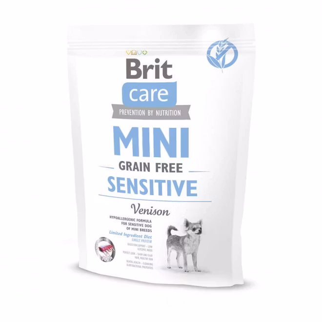 Brit Care Mini Sensitive Grain Free - Hjort, för känsliga vuxna hundar av små raser