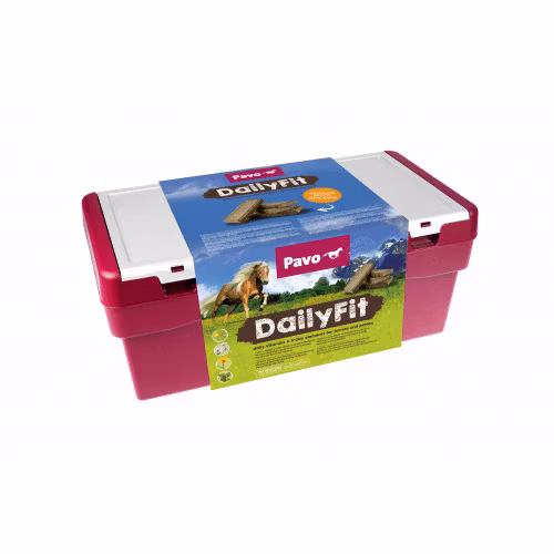 Pavo DailyFit + Låda (30 Brickets)- Vitamin- och mineralbrikett berikad med blommor och örter