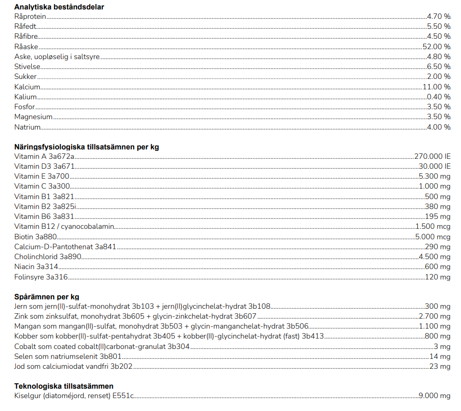 St Hippolyt Gemüse-Kräuter-Mineralien Nordic 10 kg-  nordiskt mineralfoder