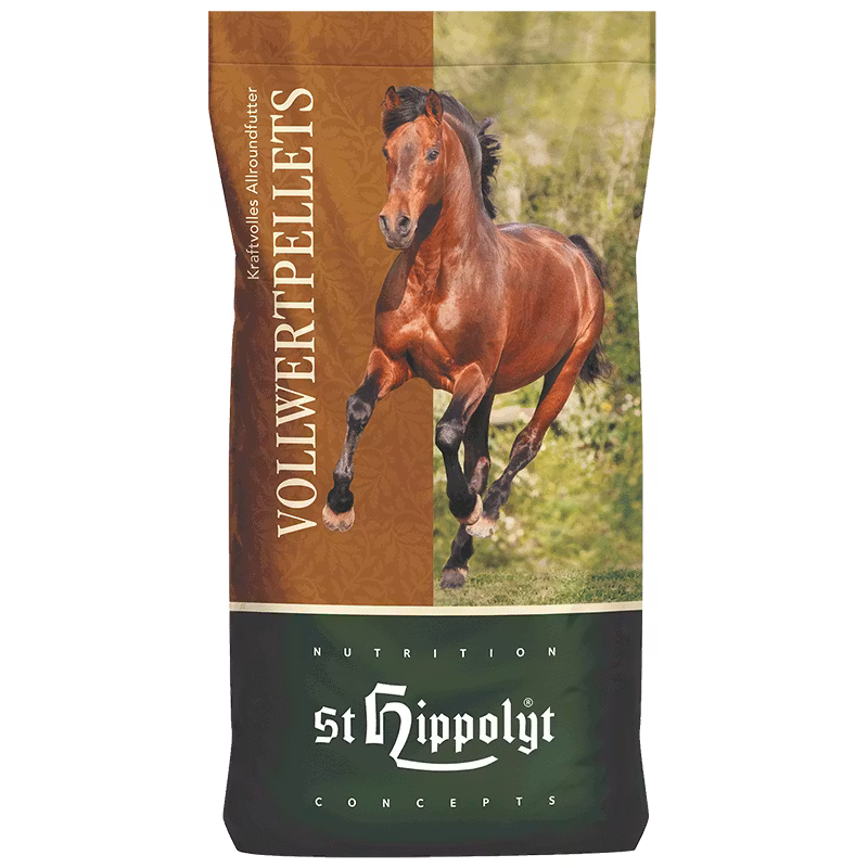 St Hippolyt Vollwertpellets 25kg- mättande och fiberrik utfodring