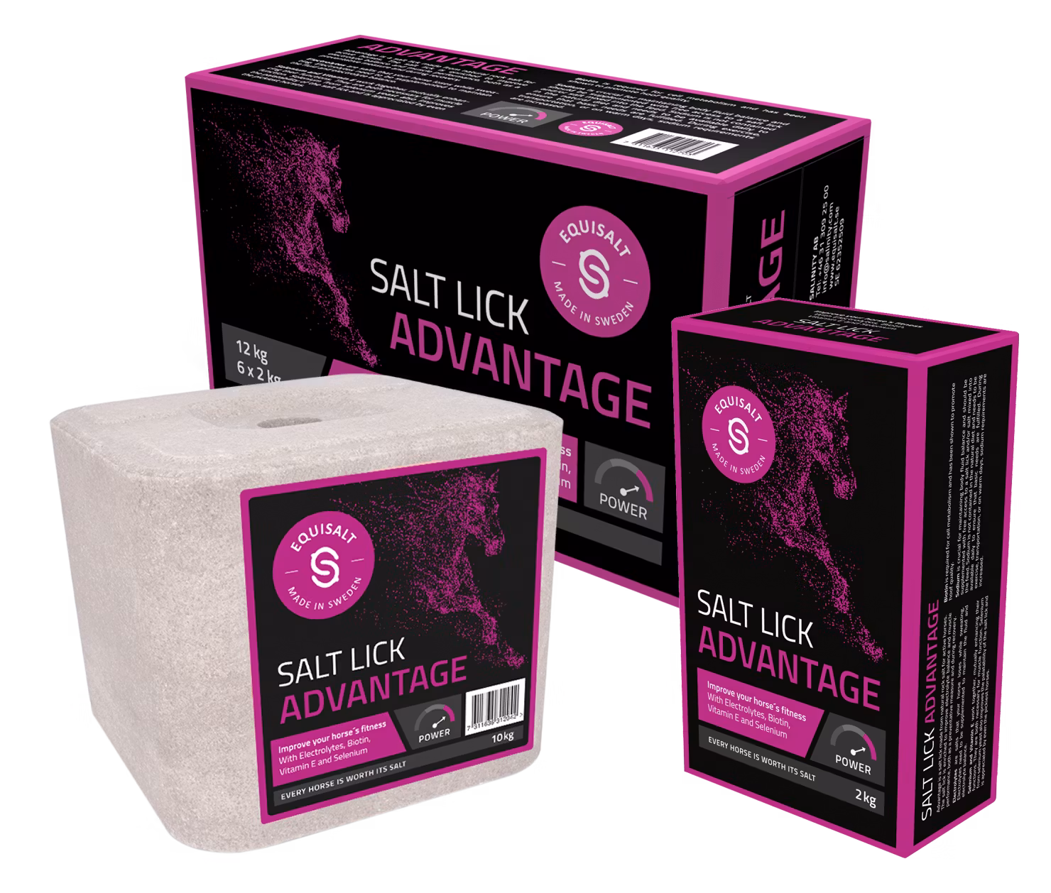 Equisalt Advantage 10 kg-  med elektrolyter, biotin, E-vitamin och selenjäst