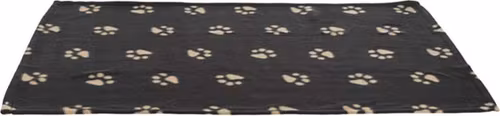 Filt Barney, fleece, 100 x 70 cm, svart m tasstryck