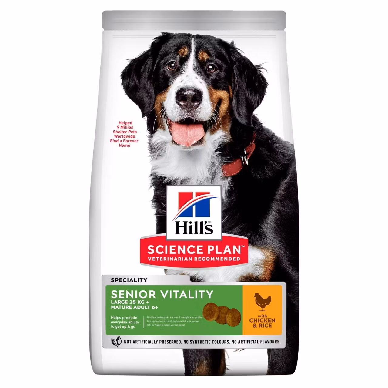 HILL'S SCIENCE PLAN Senior Vitality Large Breed Mature Adult 6+ med kyckling & ris (12 kg)