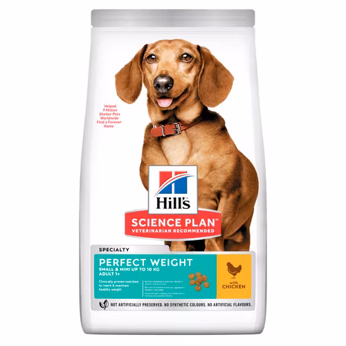 HILL'S SCIENCE PLAN Perfect Weight Small & Mini Adult med Kyckling (1,5 kg & 6 kg)
