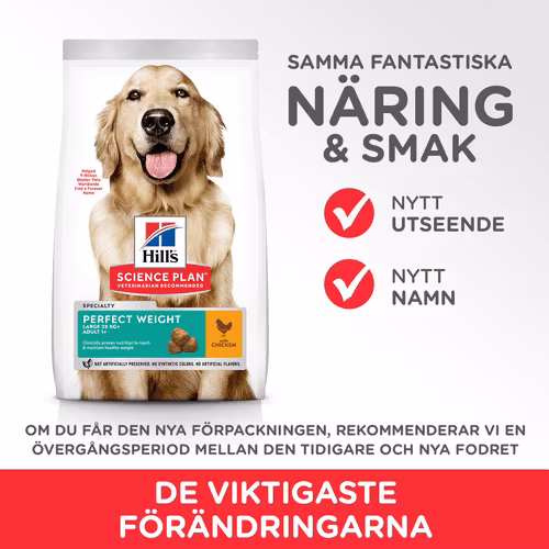 HILL'S SCIENCE PLAN Perfect Weight Large Breed Adult med Kyckling (12 kg)