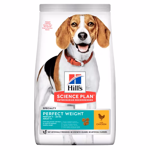 HILL'S SCIENCE PLAN Perfect Weight Medium Adult med Kyckling (2 kg & 12 kg)