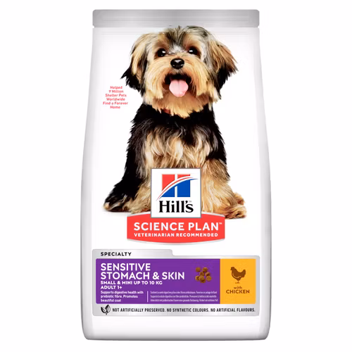 HILL'S SCIENCE PLAN Sensitive Stomach & Skin Small & Mini Adult med Kyckling (1,5 kg)