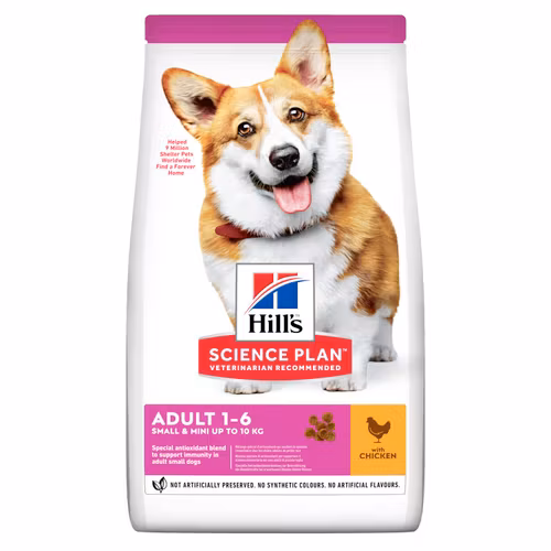 HILL'S SCIENCE PLAN Small & Mini Adult med Kyckling (1,5 kg/ 6 kg)