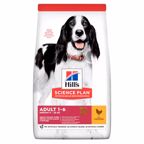 HILL'S SCIENCE PLAN Medium Adult med Kyckling (2,5 kg & 12 kg)