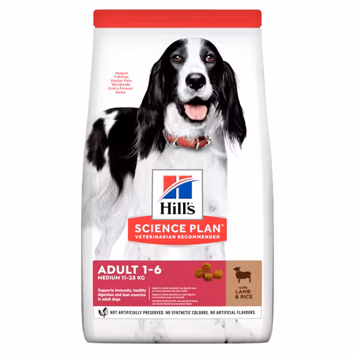 HILL'S SCIENCE PLAN Medium Adult med Lamm & Ris (2,5 kg & 12 kg)