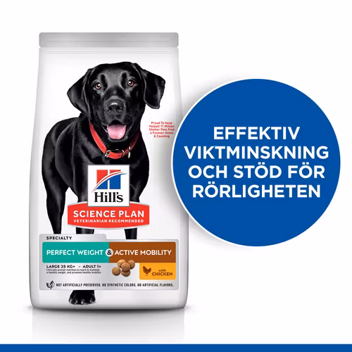 HILL'S SCIENCE PLAN Perfect Weight & Active Mobility Large Breed Adult med kyckling (12 kg)
