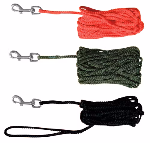 Spårlina, nylon, 15 och 10 m/ø 5 mm, svart