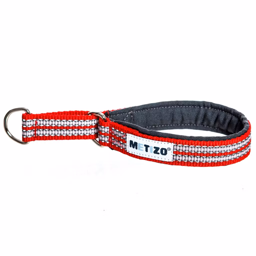 Metizo Halsband Halvstryp, fodrat m reflex Röd