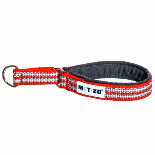 Metizo Halsband Halvstryp, fodrat m reflex Röd