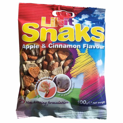 LIKIT ”Snaks”- hästgodis Äpple-Kanel 100 gr