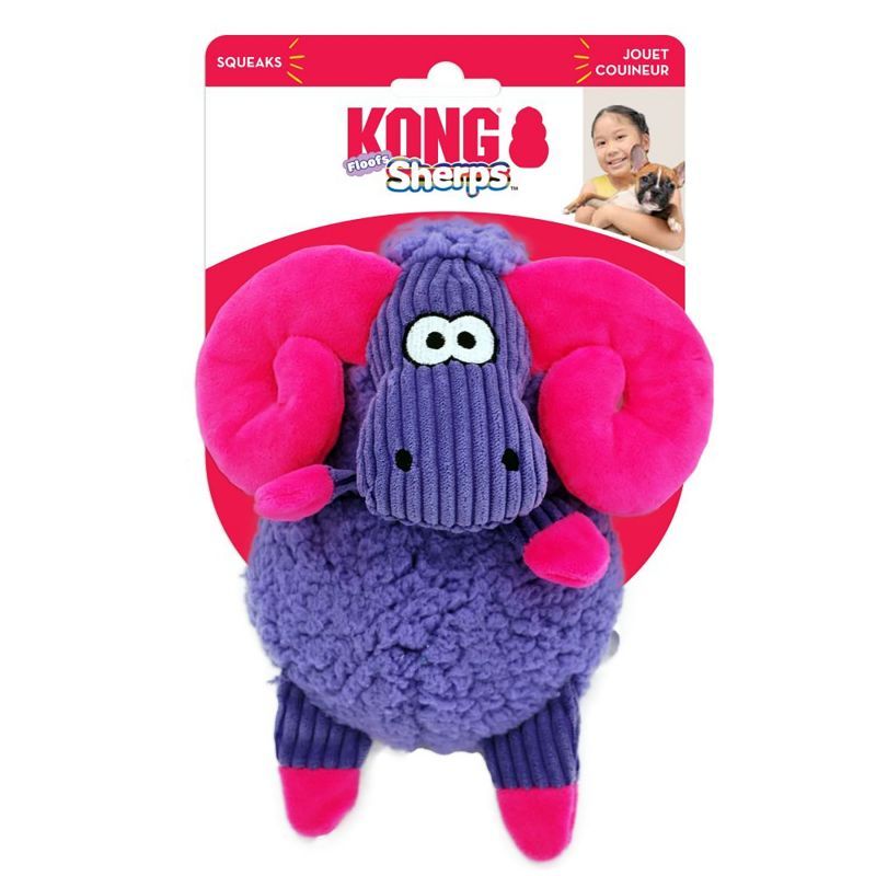 KONG Sherps Floofs Big Horn, med pip. Flerfärgad 23cm