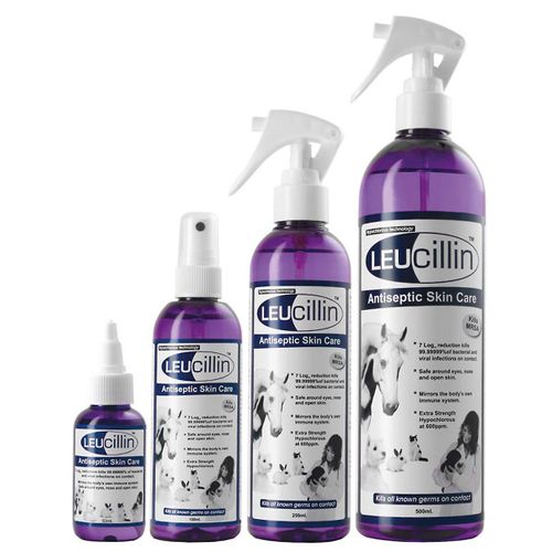 Leucillin- giftfri, bakterie & svampdödande sårspray/hudvårdsspray