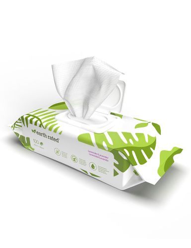 Earth Rated Wipes -växtbaserade våtservetter 100 st