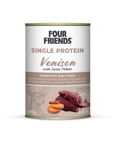 Four Friends Single Protein Hjort & Sötpotatis 400 g
