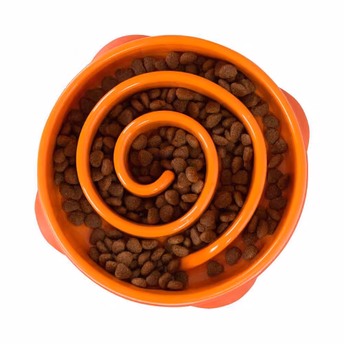 Outward Hound Matskål/ Fun Feeder/ Slo-Bowl Orange S & L