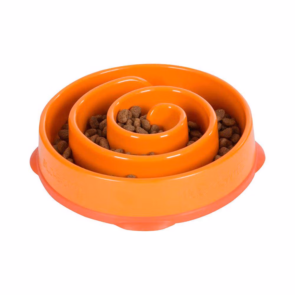 Outward Hound Matskål/ Fun Feeder/ Slo-Bowl Orange S & L