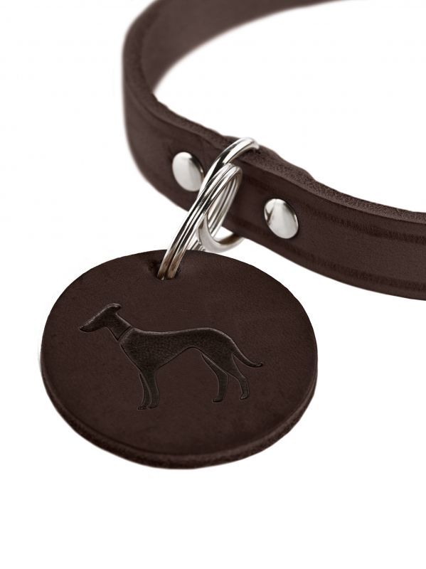Hunter Läderhalsband Aalborg Brun XS - L