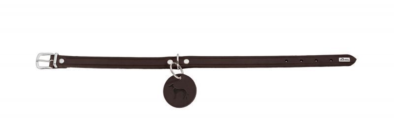 Hunter Läderhalsband Aalborg Brun XS - L
