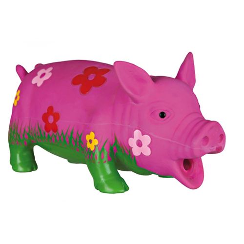Latexgris med ljud, 20 cm