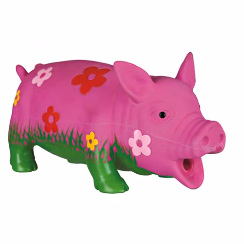 Latexgris med ljud, 20 cm