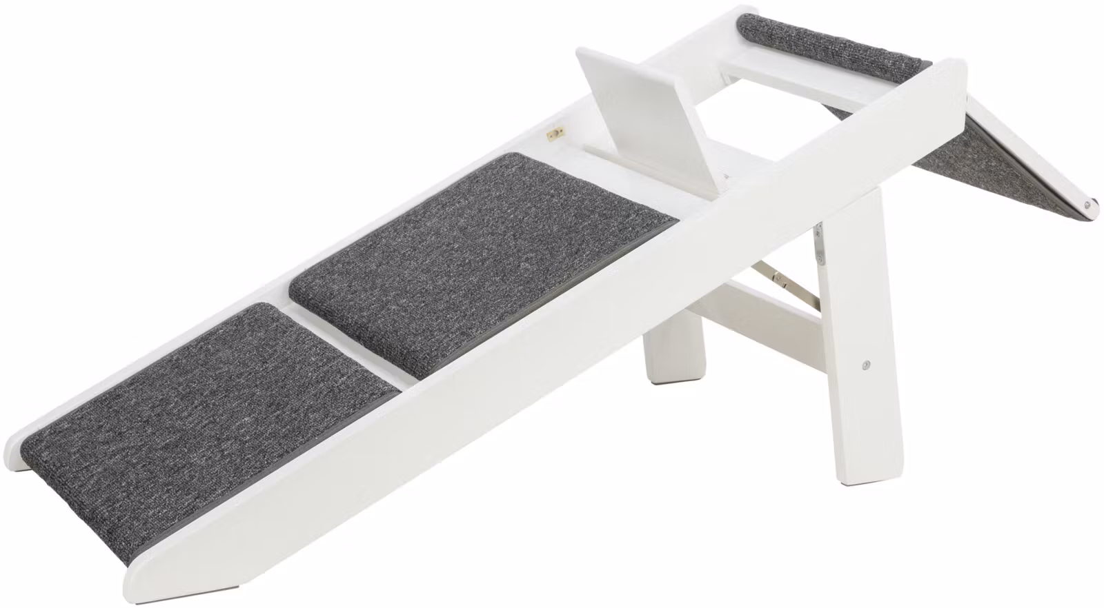 Ramp, utfällbara steg, MDF, 44 × 46 × 106 cm, vit
