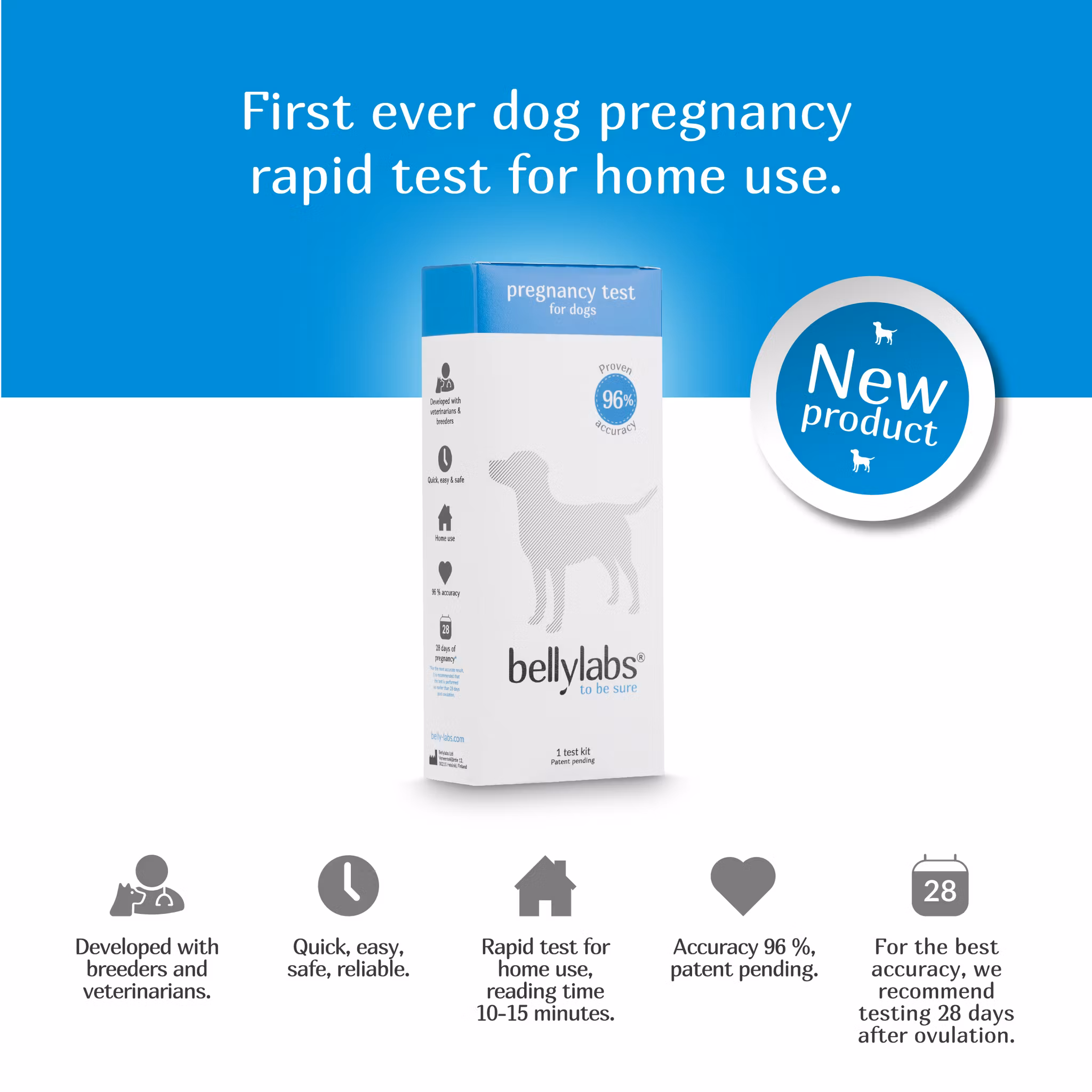 Bellylabs Dräktighetstest för hund