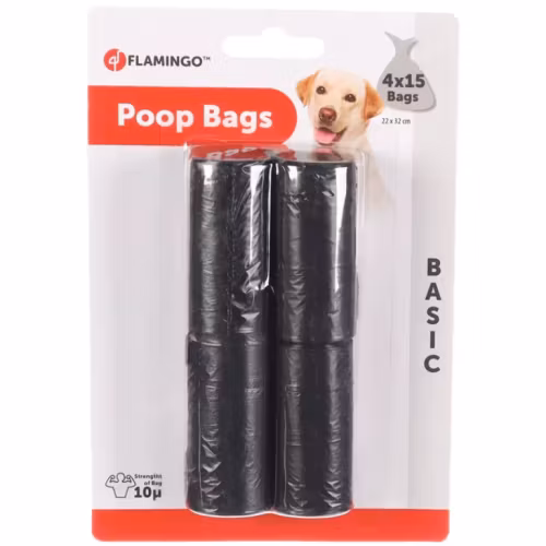 Bajspåsar refill 4 rullar a 15 påsar/rulle