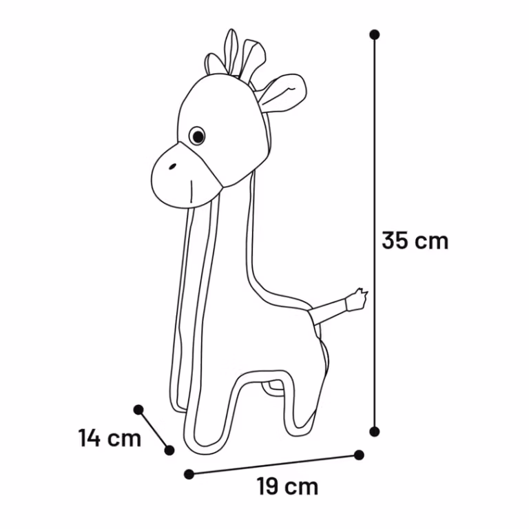 Strong Stuff – Giraff med pipljud 35x19x14cm