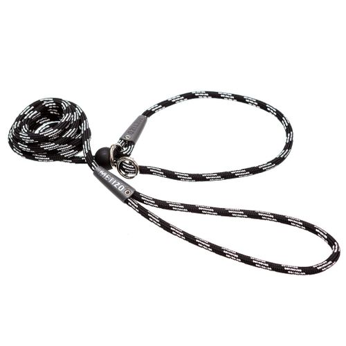 Metizo Retrieverkoppel 2m eller 3m, med reflex Svart Runt (6mm)