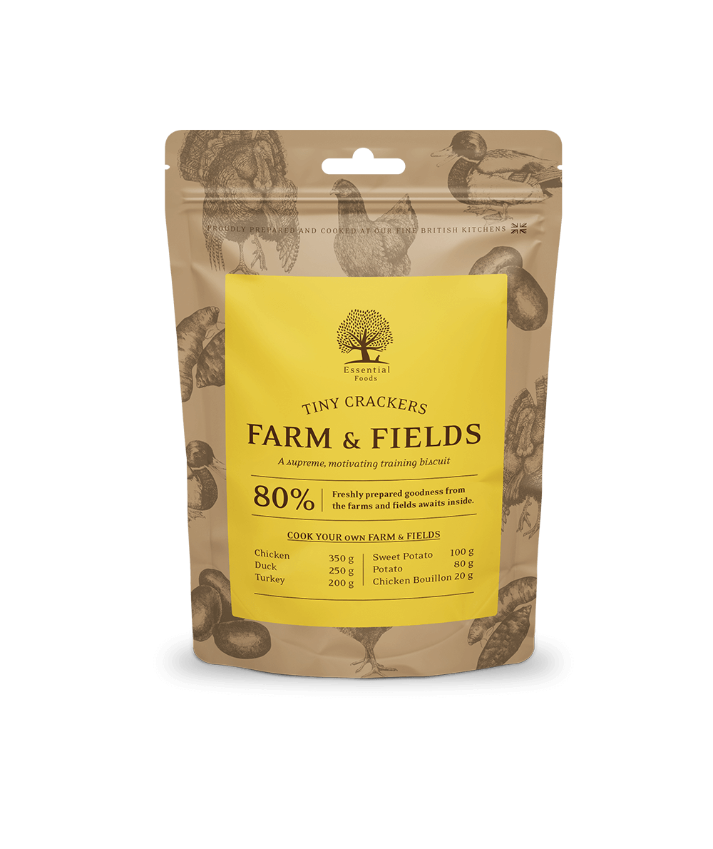 ESSENTIAL FARM & FIELDS TINY CRACKERS 100G- Kyckling, anka, kalkon