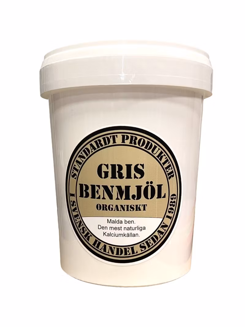 STANDARDT GRISBENMJÖL är ett naturligt kalktillskott