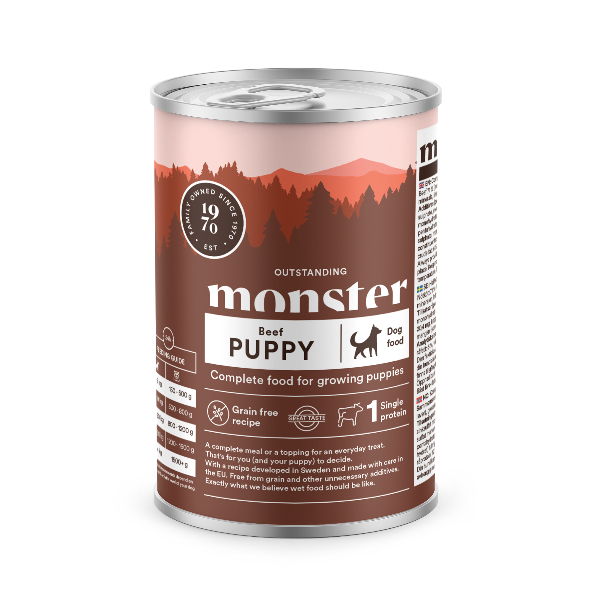 Monster Dog Puppy Beef Burk 400 gr