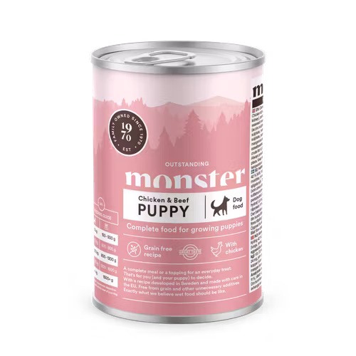 Monster Dog Puppy Chicken & Beef Burk 400 gr