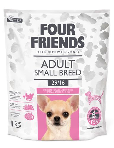 Four Friends Adult Small Breed- små raser (1-10 kg) Kyckling
