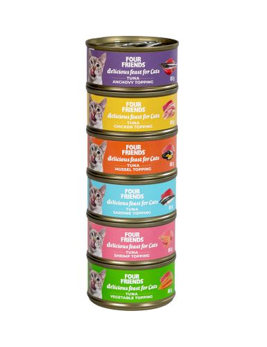 Four Friends Delikatess Mix 6-pack a´ 85 gr