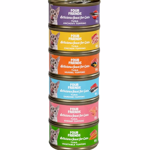 Four Friends Delikatess Mix 6-pack a´ 85 gr- våtfoder
