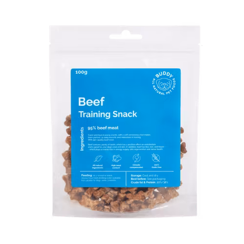 Buddy Beef (nötkött)training snacks 100 gr/1 kg