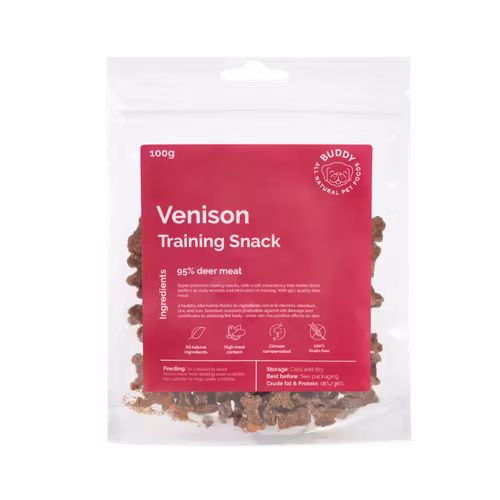 Buddy Venison (rådjur) training snacks 100 gr/1 kg