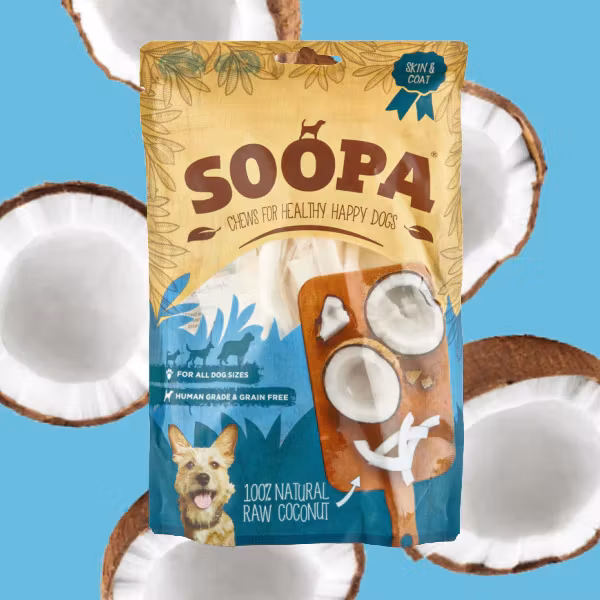 Soopa Coconut Natural Dog Treats (kokos)-veganskt hundgodis 100g