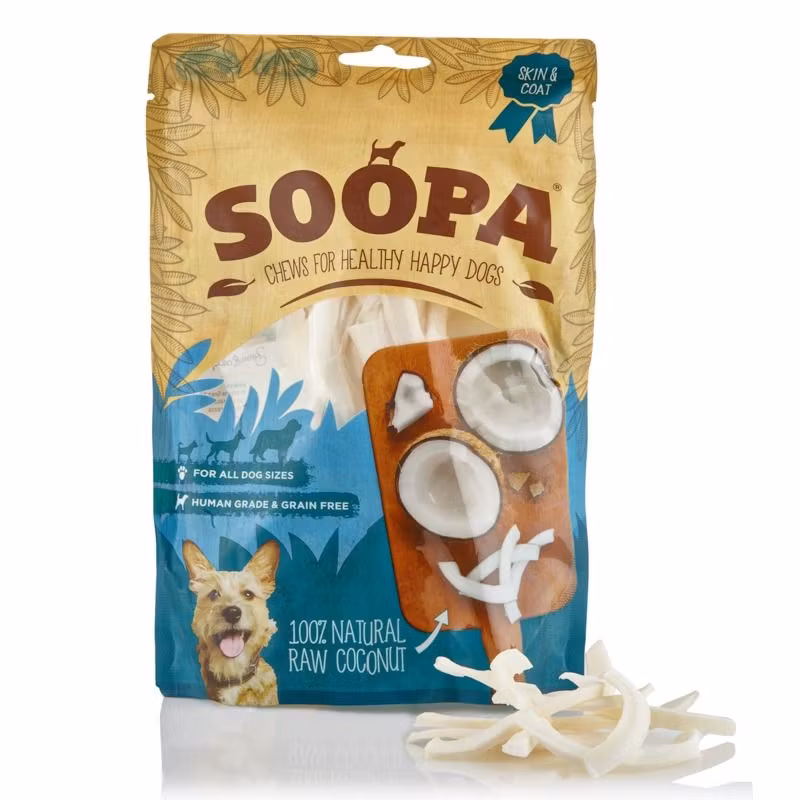 Soopa Coconut Natural Dog Treats (kokos)-veganskt hundgodis 100g